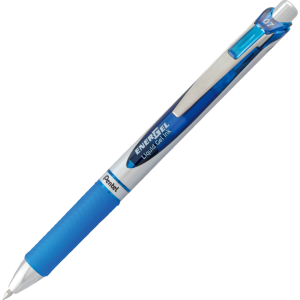 EnerGel Retractable Gel Roller, (0.7mm) Metal Tip, Blue Ink