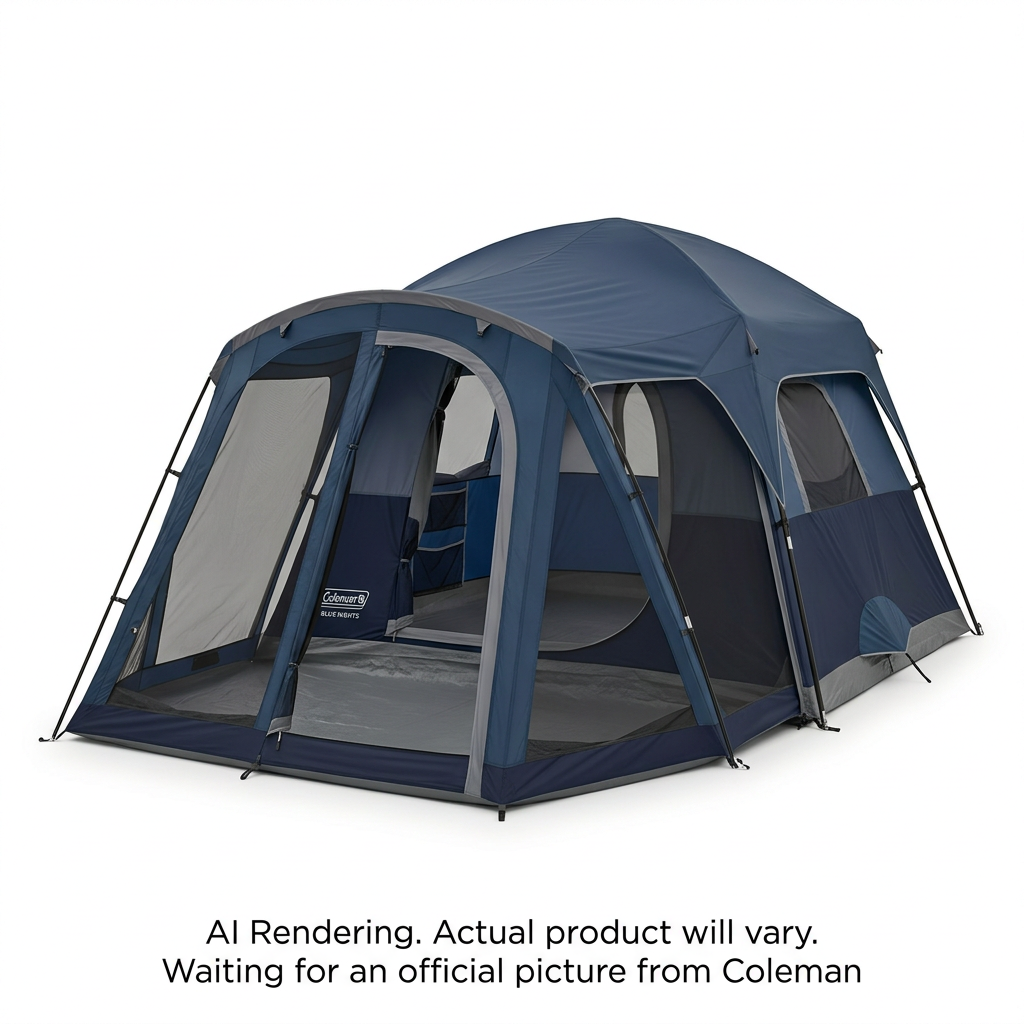 6+2P Skydome Screenroom Blue Nights Tent