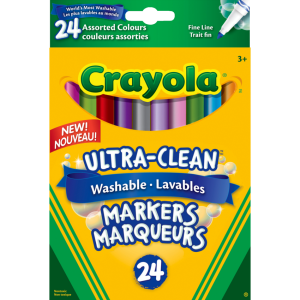 24 Washable Fine Line, Assorted