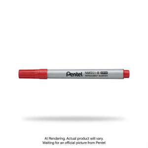CD-R/DVD-R Permanent Marker (2.0mm), Bullet Tip, Red Ink