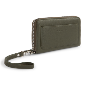 Bugatti Essential Pebble Grain Vegan Leather Wallet in Green ? Slim Bifold Organization for the Ethical Professional