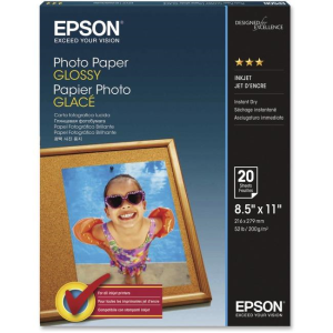 S041141 GLOSSY PHOTO PAPER (8.5"X11")(20 CT)(BILINGUAL)