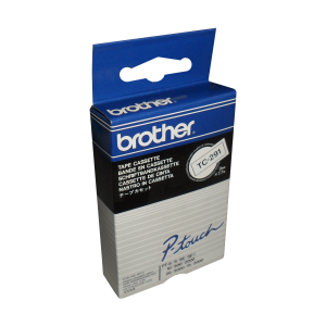 Brother TC291 Black on White 9 mm Tape for P-touch, 7.7 m