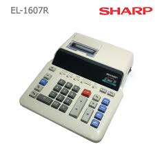 Sharp EL-1607R Heavy-Duty Desktop Printing Calculator ? 10-Digit 2-Color Printer