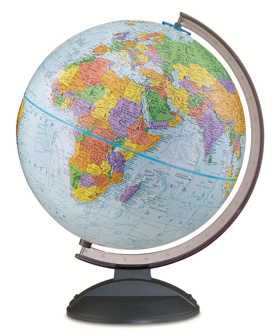 Globemaster-12"/30Cm Diameter Blue Ocean Desk Globe (English)