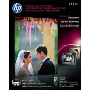 CR670A HP HP Prem Plus 8.5x11 Gls25 sht Photo Papr