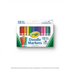 12 Fine Point Doodle Markers
