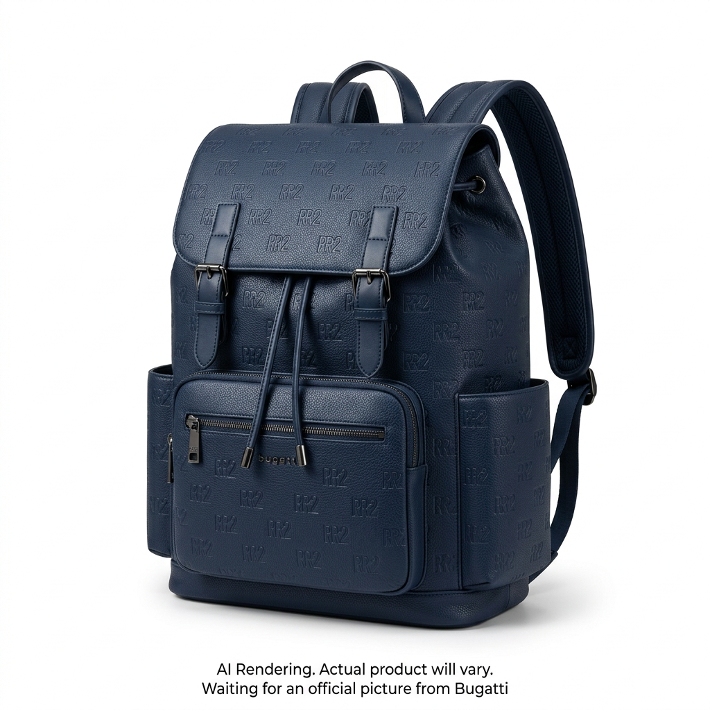 Rick Ross x Bugatti The Boss Edition Drawstring Backpack - Midnight Blue