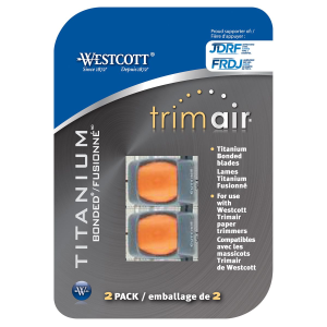 2pk Trimair Replacement Blades for 15192 Trimmer - cut blades only / 
Pqt 2 de lames de rechange pour massicot Trimair 15192 - lames de coupe seulement