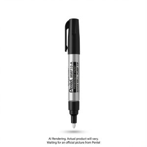 Pentel Paint Marker, Medium Point (4.5mm), Bullet Tip, Black Ink