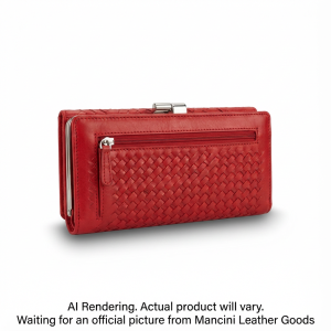 Basket Weave RFID Secure Clutch Wallet