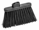 9" Duo-Angle Angle Broom Flagged Head Only - Black