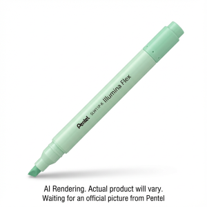 Illumina Flex Liquid Highlighter, Dual Tip - Chisel and Bullet, Pastel Green