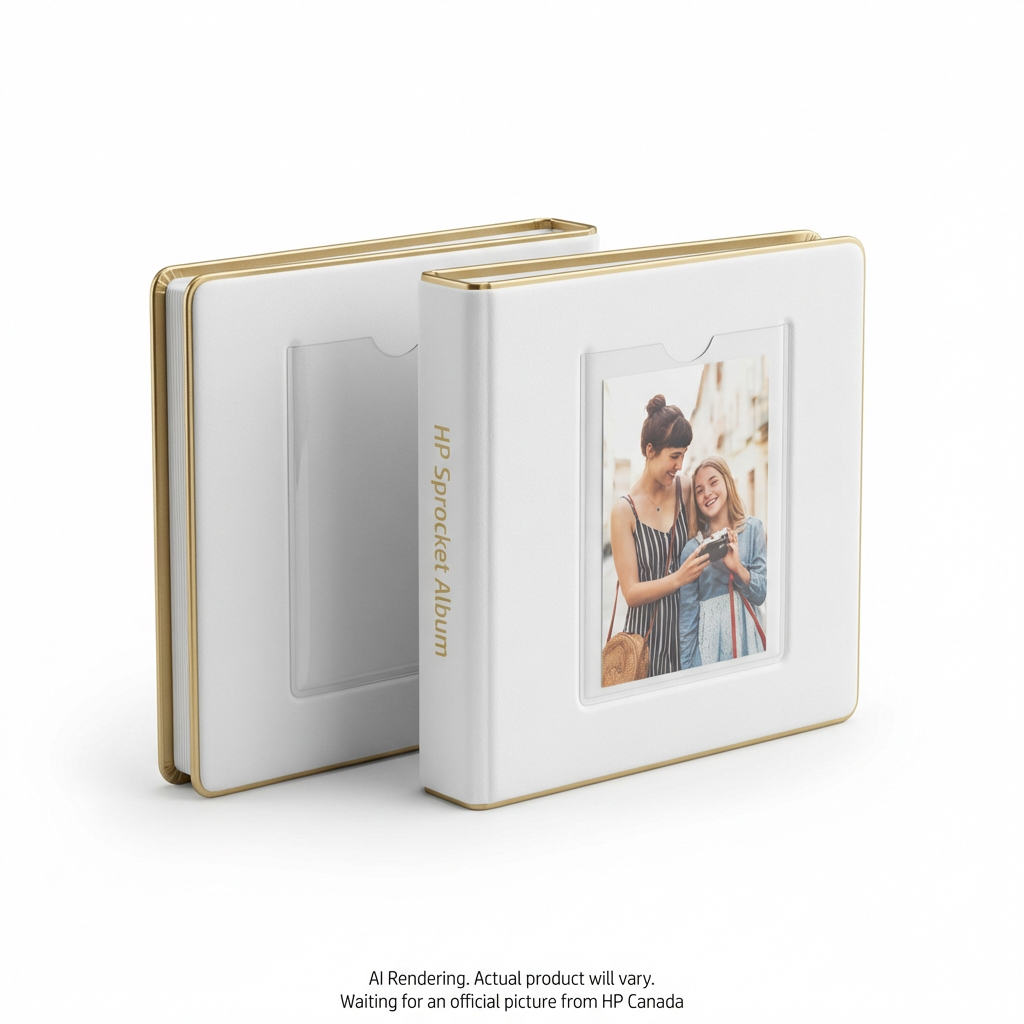 HP Sprocket Gold and White Album