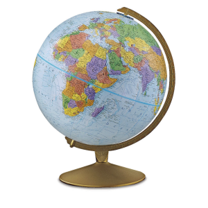 Explorer 12"/30Cm Diameter Blue Ocean Desk Globe With Metal And Semi-Meridian (English)
