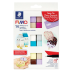 Set Modelling Clay Fimo Soft Foodie Fun 12 Color Pack, 1 Permanent Marker, 1 Modelling Tool