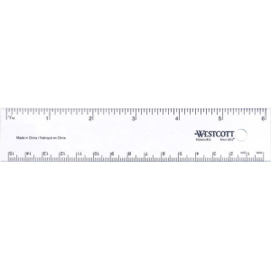 15cm/6? ? 1/16? & mm Scales / 
15cm/6 po ? 1/16 po et mm