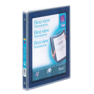 SPECIALTY PRESENTATION BINDERS, FLEXIVIEW,  1/2" BLUE