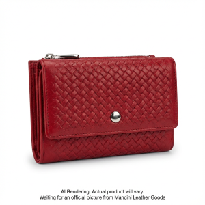 Basket Weave RFID Secure Medium Clutch Wallet