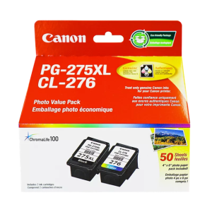 Canon 4981C011 PG-275XL/CL-276 with Paper Photo Value Pack ? ChromaLife100