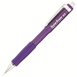 Twist-Erase III Retractable Mechanical Pencil (0.5mm), Violet Barrel