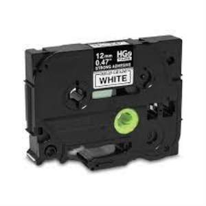 Brother HGE2315 Pack Black on White HGe 12 mm Tape with Standard Adhesive, 8 m   5-pack