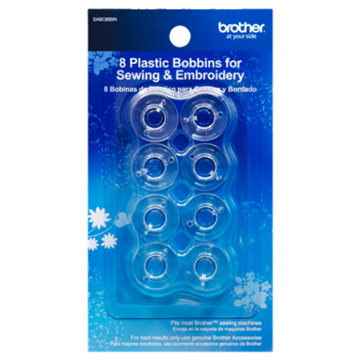 Brother SA156 Clear Plastic Standard Bobbins   10-pack, 11.5 Size