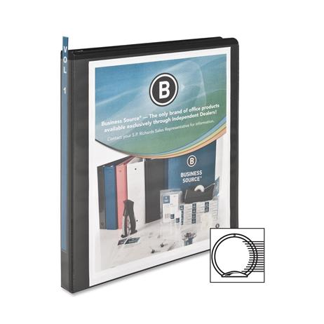 BUSINESS SOURCE PRESENTATION BINDER, 1/2" CAPACITY,