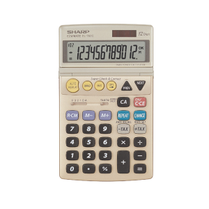 SHARP Canada EL782CS 12-digit Semi-Desktop Calculator ? Professional Tilt Display with Tax & Change Calculation