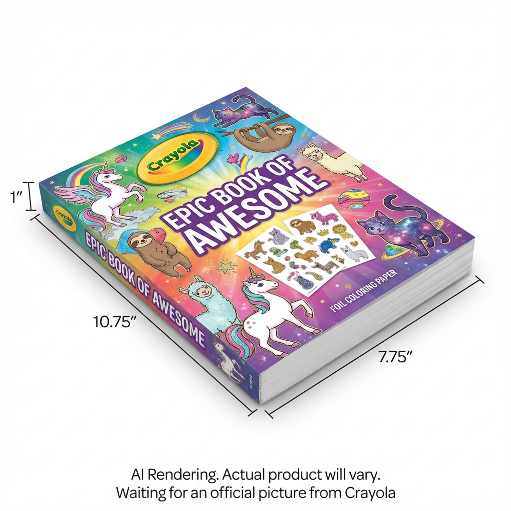 288 pg Colouring Book – Book of Awesome
