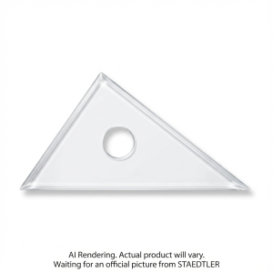 Set square clear acryl. 8'' 30/60
