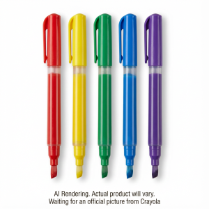 5 Paint Brush Pens Washable