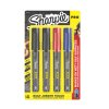 Sharpie PRO Permanent Markers, Fine Point, Assorted Colours, 4 Count