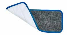 18?/45 cm Non-Slip Floor Microfiber Scrubbing Pad - Grey