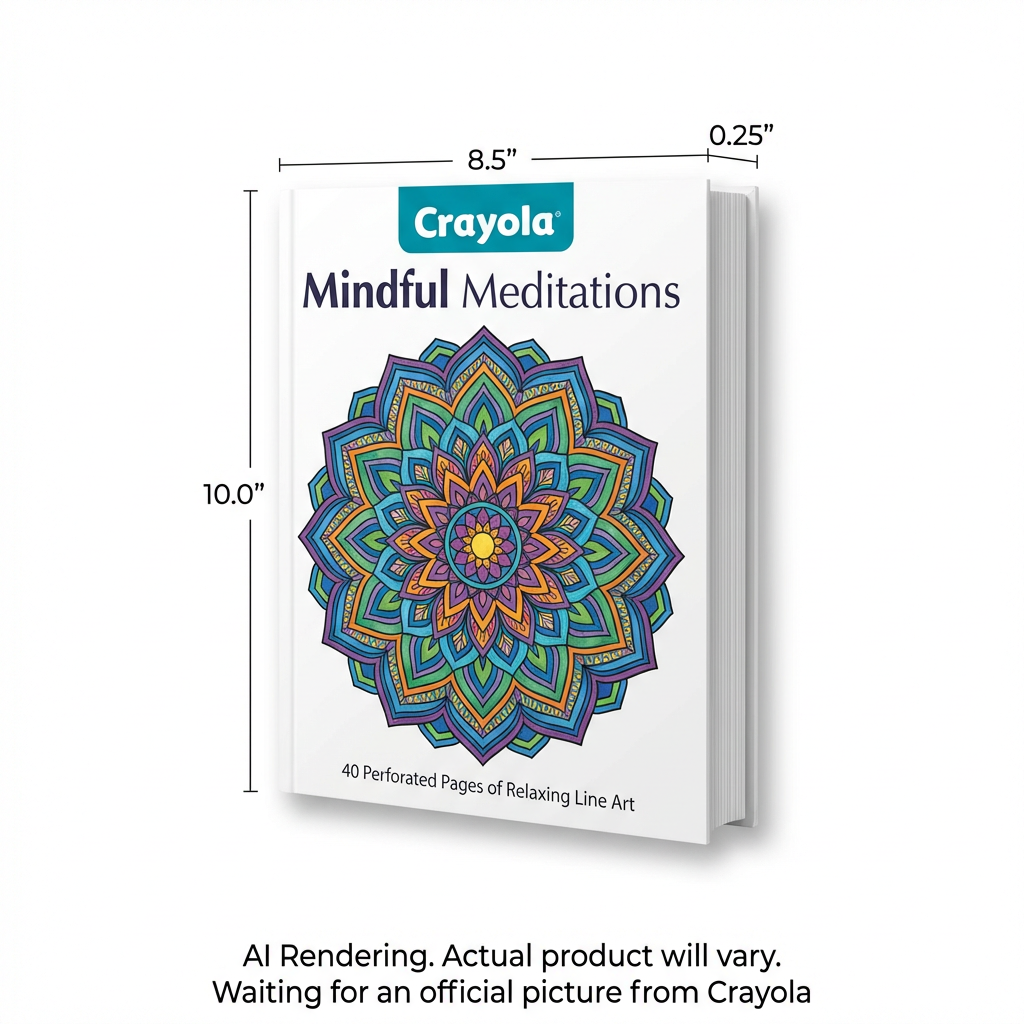 40pg Colouring Book, Mindful Meditations