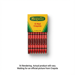 12 Bulk Crayons ? Red (English Only)