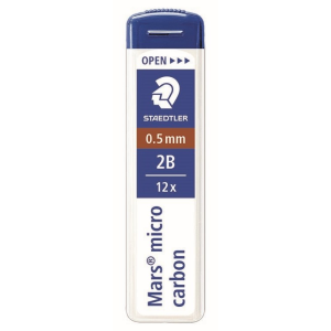 Mech.pen.lead Mars micro0.5 2B 12pc