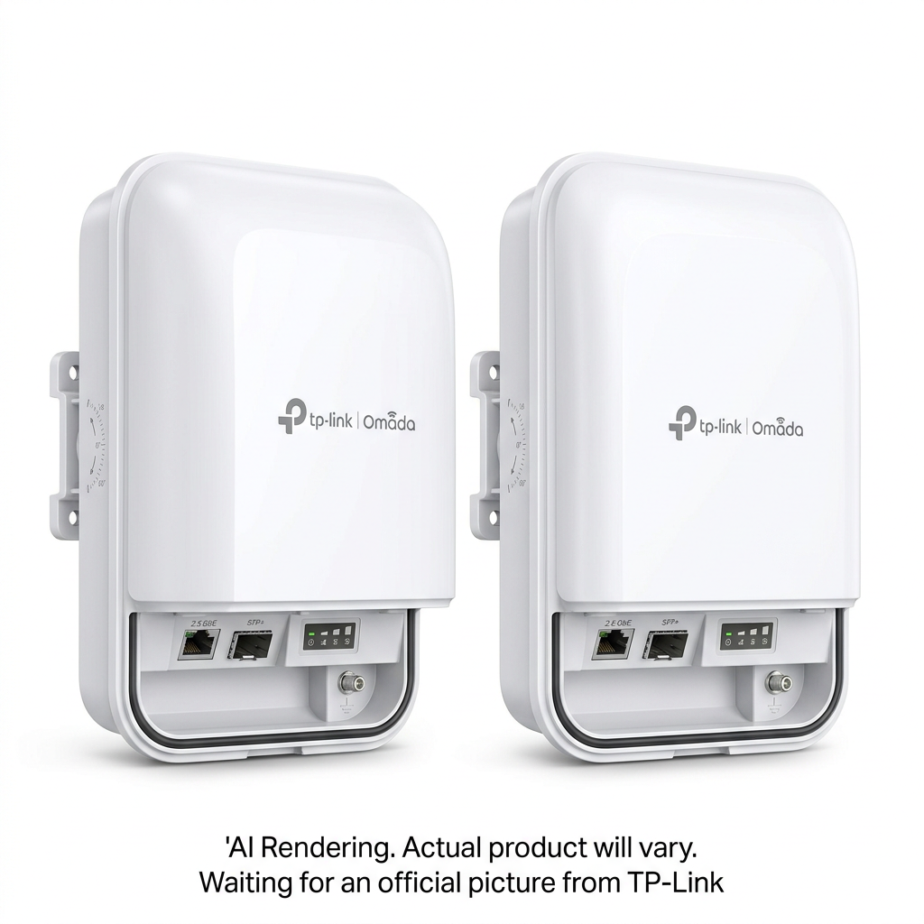 Omada Wi-Fi 7 5 GHz & 6 GHz MLO PtP Wireless Bridge