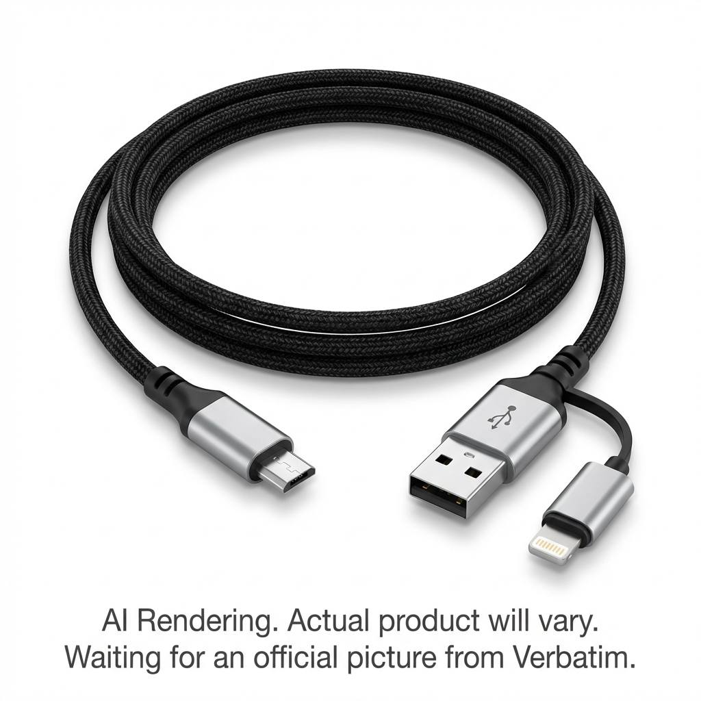 Sync & Charge microUSB Cable with Lightning Adapter ? 47 in.