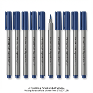 Pigment Brush Pen Navy Blue