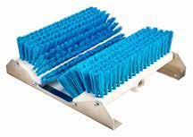 Boot Brush w Aluminum Mounting Bracket-Blue