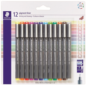 Pigment Liner 0.5 mm assorted colours