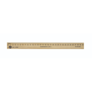 Wooden Ruler 30cm ? Recessed Edge / Regles en bois 30cm ? bord aminci