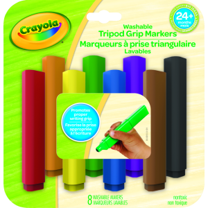 8 Washable Tripod Grip Markers
