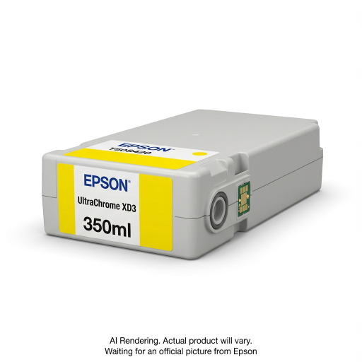 Epson ULTRACHROME XD3 Yellow Cartridge, 350MLT50S420