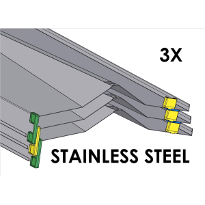 (CUSMA form attached) Rakabot Titan 3x shelves of 47 inches wide STAINLESS 304 #4
