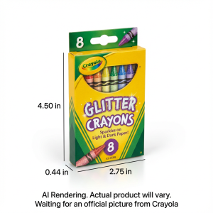 8 Glitter Crayons