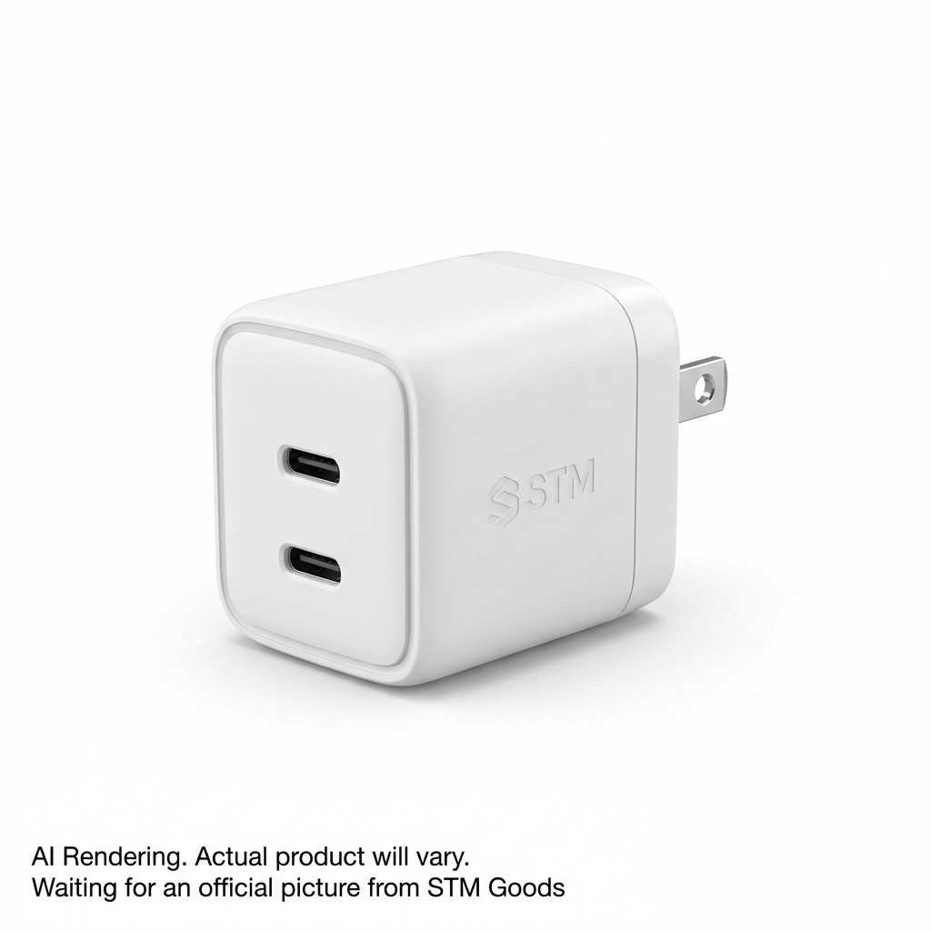 35W Dual Port (Usb-C & Usb-C) Power Adapter (Us Plug) - White
