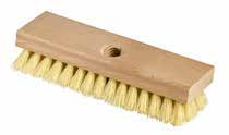 Carpet Brush Wood Block Poly Stiff Bristle 8"