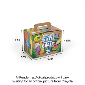 24ct Glitter Sidewalk Chalk